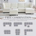 thumbnail image 5 of SOULART 113.39" Cloud Couch, Beige Sectional Sofa, Modular 6-Seat Convertible Sectional with Chaise and Storage Ottoman for Home Apartment Office, 5 of 12