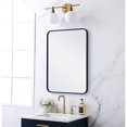 thumbnail image 3 of Elegant Lighting MR802230BL 22 x 30 in. Soft Corner Metal Rectangular Mirror, Blue, 3 of 6