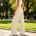 thumbnail image 5 of Admvng Sweatpants Women Baggy Solid Color Thin Large Size Leggings High Waist Can Be Worn At Home and Outside Trousers, Size XL-6XL, 5 of 6