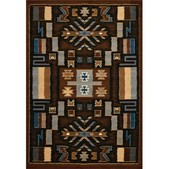 United Weavers 940 38550 912 7 ft. 10 in. x 10 ft. 6 in. Manhattan Pelham Oversize Rug, Brown