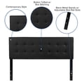 thumbnail image 4 of Emma + Oliver Button Tufted Upholstered Queen Size Headboard in Black Vinyl, 4 of 9