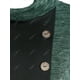 thumbnail image 3 of Más el tamaño de cuello de la capucha de punto asimétrico bolsillo Tee Rosegal Mangas largas de talla grande, 3 of 5