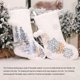 thumbnail image 5 of Medias bordadas de Navidad, soporte para calcetines, bolsa de regalo de lana blanca, colgante para chimenea en casa, suministros para Bar de Kits de decoración para fiestas Árbol de Navidad Bewildely HA068964-02, 5 of 6