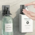 thumbnail image 4 of Soap Bottle Dispenser Holder,Wall Mounted Pump Hand Stand Hanging Jar Hanger Rack Shampoo Standing Shelf Storage Holder Lotion Container for Kitchen Bathroom, 4 of 5