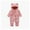 Z02_Pink, variant on HNMKIU Soft Girls Romper Jumpsuit Winter Warm Toddler Baby Hooded Pajamas Outfit for 0 to 12 Months Light Gray,6-9 Months
