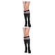 thumbnail image 2 of Medias de muslo alto a rayas Minnieouse Día de San Valentín Accesorios de mujer Fiesta de Halloween Raya negra morada CBP381919, 2 of 5