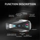 thumbnail image 1 of Motorcycle Helmet Bluetooth Headset BT5.3 IPX6 1000Mah Stereo Noise Canceling Cycling Headphones with Hardwire Mic, 1 of 5