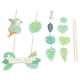 thumbnail image 3 of Decoraciones Para Pasteles De Dinosaurio, Decoración Para Pastel De Dinosaurio Con Ambiente Tropical, Tarjeta Inglesa De Feliz Cumpleaños, Mano De Obra Fina, Segura, No Tóxica, 3 of 7