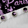 thumbnail image 4 of jejeloiu Purple Butterflies Print Curtains Pack of 2 (42x84 Each),3D Paris Eiffel Tower Curtains Blackout For Girls Teens, 4 of 6