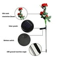 thumbnail image 4 of Latrodar Clearance Solar Garden Lights - Solar Outdoor Lights with Beautiful & Realistic Rose Flowers - 7 Color Changing Solar Lights Outdoor, for Yard Garden Decoratio Flash Deals, 4 of 7