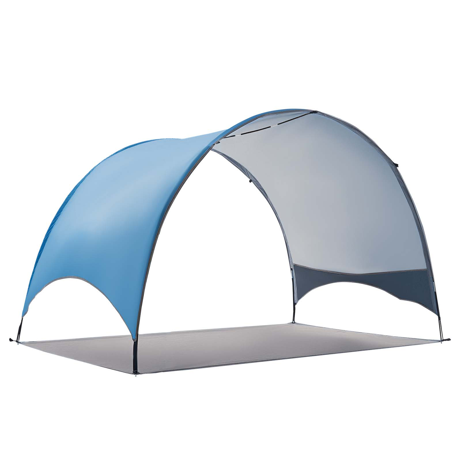 KFFKFF Beach Tent Sun Shelter for 3 People, UPF 50+ Sun Protection, Portable Canopy with Carry Bag & Ground Stakes, Lightweight and Simple Setup for Camping, Fishing, Outdoor Picnics