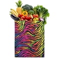 thumbnail image 1 of Zebra Print Canvas Tote Bag Abstract Zebra Pattern Black and White Stripes Rainbow Multicolor Zebra Modern Fashion Cute Cartoon Design Aesthetic Gradient Reusable Eco-Friendly Shopping Tote, 1 of 6