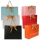 thumbnail image 1 of 6 bolsas de regalo de papel con lazo, bolsas de almacenamiento portátiles, 1 of 7
