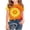 Orange, variant on Girls Graphic Tee Orange Tie Dye Daisy Flower Shirt Retro Boho Style Soft Stretchy Short Sleeve Crewneck Casual Summer Top for Kids Big Girl,Size 3-4 T