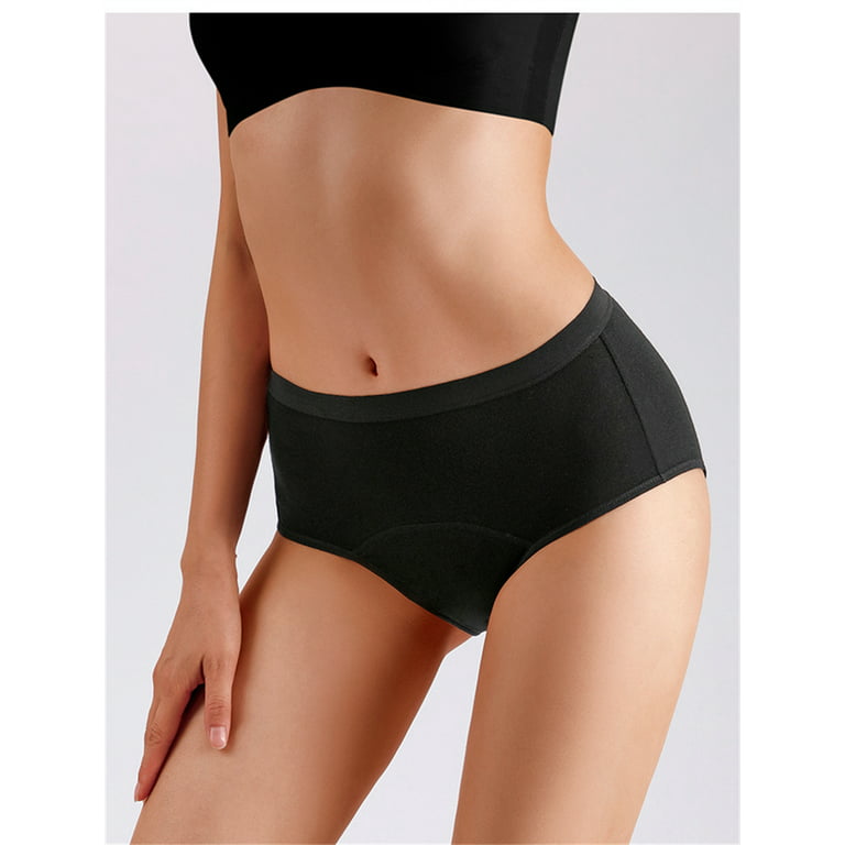 5 Pack Period Pants Knickers Leak Proof Menstrual Underwear Briefs Ladies  Girls W5S1 
