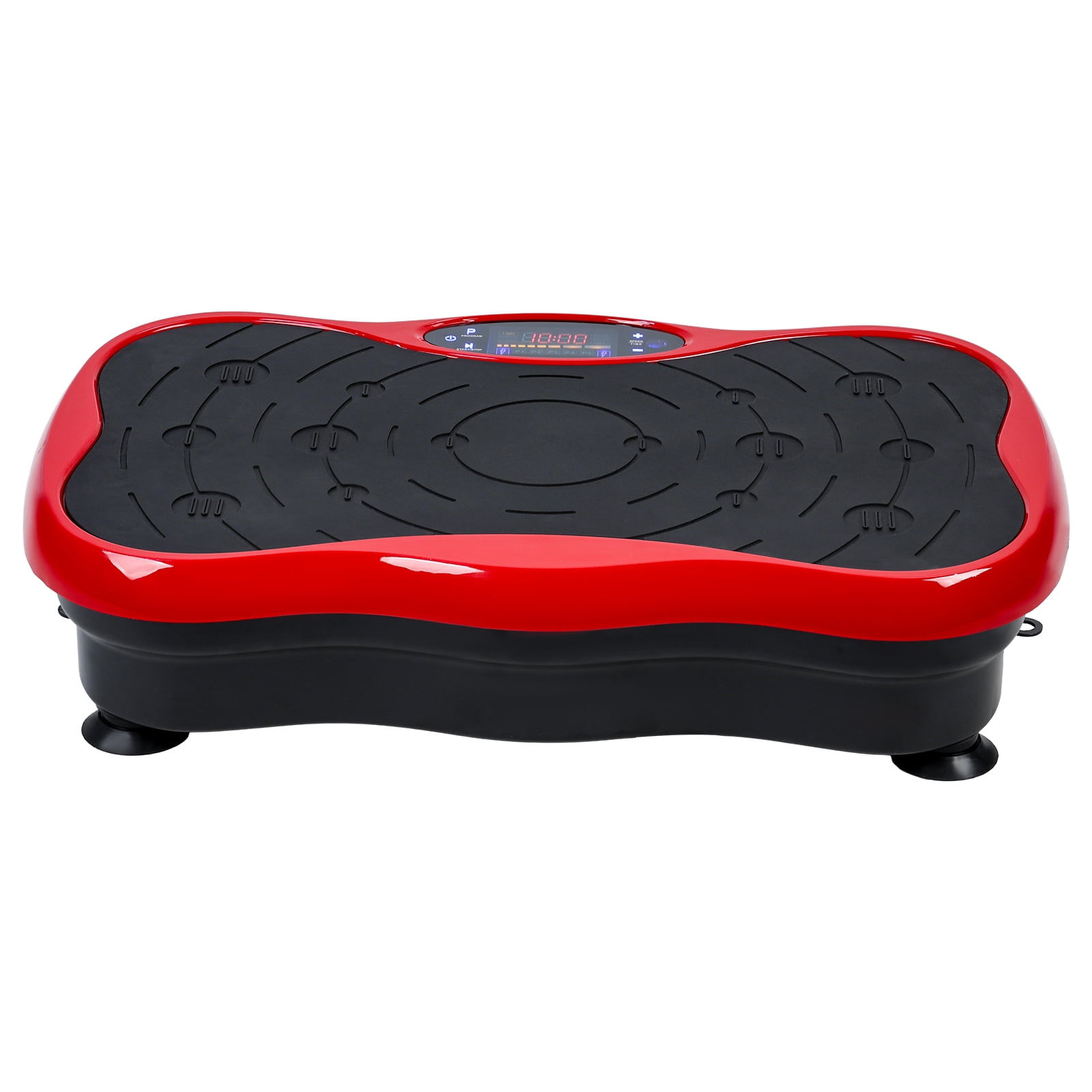 Vibration Plate Machine with Resistance Bands - Power Waver Vibration Plate for Lymphatic Drainage, Whole Body Workout, Weight Loss, Toning Home Gym Equipment