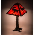 thumbnail image 6 of Meyda 187276 24 in. Lone Moose Table Lamp - Black, Ruby & Coral, 6 of 6