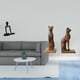 thumbnail image 2 of Escultura de pensador abstracto, figura decorativa, estatua para dormitorio, estantería, armario, chimenea, sujetalibros de gato, soporte decorativo d, 2 of 8