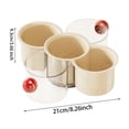 360 Rotating Kitchen Organizer For Fresh Produce Food Storage Container ...