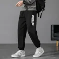 thumbnail image 3 of Pantalones deportivos lisos de otoño e invierno para hombre, pantalones de algodón, sudadera harén, pantalones deportivos grandes de talla grande Y2k coreanos para hombre, 3 of 5