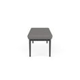 thumbnail image 5 of Lesro Lenox Steel Polyurethane 3-Seat Waiting Room Guest Bench in Charcoal/Castillo Metal Gray, 5 of 5