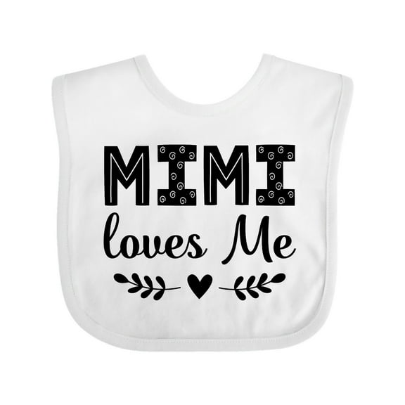 Inktastic Mimi Loves Me Baby Clothes Girl Girls Baby Bib