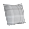 thumbnail image 2 of Astella TP24-FA32 24 x 24 in. Pacifica Tartan Charcoal Lounge Throw Pillow, Gray, 2 of 2