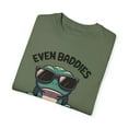 thumbnail image 4 of Funny Even Baddies Get Saddies Frog Comfort Colors Unisex Shirt, Moss, 4 of 6