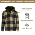 thumbnail image 2 of Women's Loose Fit Oversize Full Zip Sherpa Lined Hoodie Fleece, 2 of 3