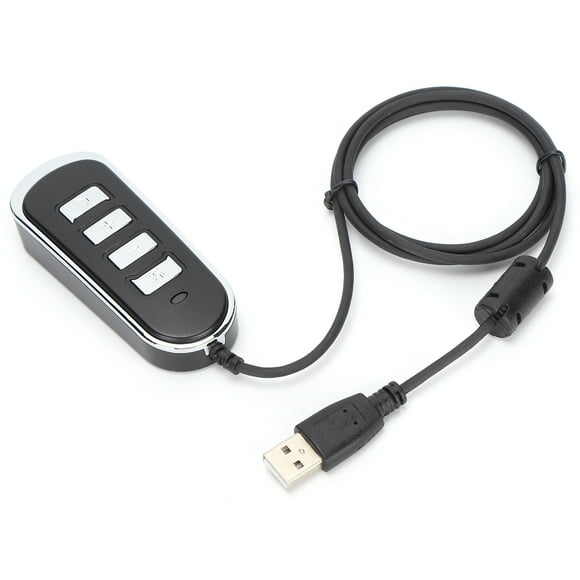 Call Center Headset Adapter, Wired Call Center Headset 3.5 AdapterWired Call Center Headset Adapter Automatically Recognize Mute Microphone Button for Calls