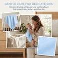 thumbnail image 3 of Unique Bargains 12" X 12" Cotton Washcloths Absorbent Reusable Washcloths Blue 4pk, 3 of 5