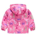 thumbnail image 2 of TAIAOJING Coat For Toddler Baby Boys Girls Print Windproof Autumn Zipper Kids Hooded Jacket Grils jacket Hoodies Coat 18-24 Months, 2 of 8