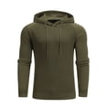 thumbnail image 2 of Mens Solid Color Sweatshirt Crew Neck Sweatshirts Men Long Sleeve Shirts for Men Pack Hoodies for Men Pink Sweaters for Men, 2 of 9