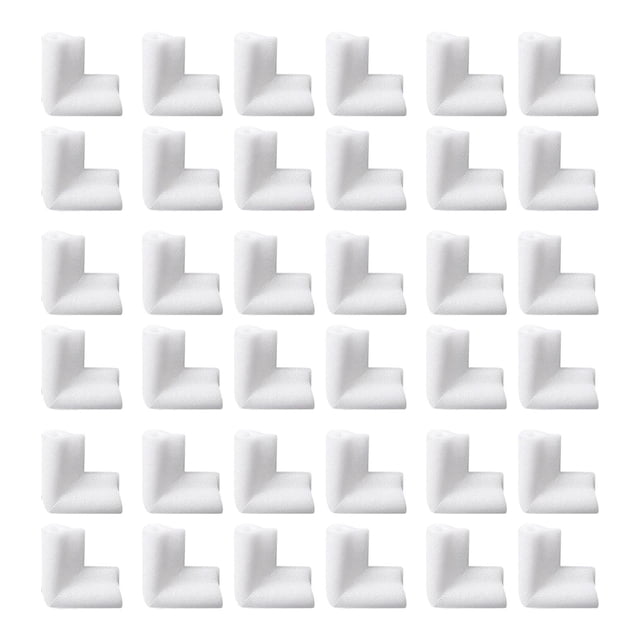 Protectores de esquinas de espuma para muebles y televisores, resistentes a impactos, ajuste universal, 35 mm 36 piezas