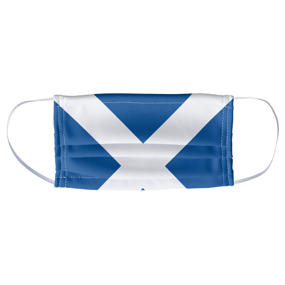 Scotland Flag 1Ply Reusable Face Mask Covering, Unisex