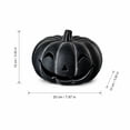 thumbnail image 2 of Fall Indoor Decor, Indoor Halloween Table Decorations, Light Up Halloween Decorations, Pumpkin Home Decor, Matte Black Small Pumpkin Tea Light Candle Holder, Perfect for Table, 2 of 6