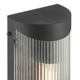 thumbnail image 4 of Possini Euro Design Possini Euro August 11"H Textured Black and Glass Outdoor Wall Light, 4 of 10