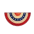 thumbnail image 2 of LED Light Up Patriotic Bunting, Semi Circular USA Flag Banner, Red White Blue Festival Garland, Illuminated Wall Decor for Independence Day, Labor Day and Outdoor Party, 2 of 6