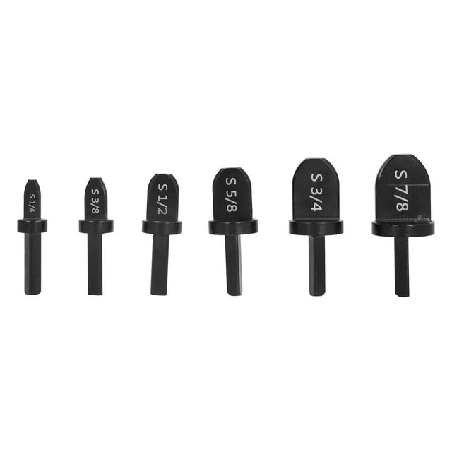 Oubit Pipe Swagging Tool Set,6Pcs Swagging Tool Drill Steel Flaring Drill Bit Air Conditioner Tube Swagging Tool Sleek Aesthetic