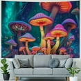 thumbnail image 4 of BCIIG Mushrooms Psychedelic Art Colors Tapestry Wall Hanging Unique Style for Home Wall Decor Art Living Room Bedroom Apartment Farmhouse Dorm 40x30inch, 4 of 6