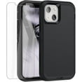 thumbnail image 1 of TRAHOO-for iPhone 13 Case with Glass Screen Protector, Heavy Duty Protective Phone Case, Military Grade Full Body Protection Shockproof/Dustproof/Drop Proof Rugged Tough Durable Cover, 1 of 4