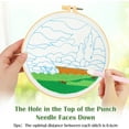 thumbnail image 3 of Punch Needle Starter Kit for Beginners, Landscape Stamped Punch Needle Embroidery Kit, DIY Art Handmade Craft Embroidery Set with Tool and Instruction for Home Decor, Craft Gifts, 3 of 7