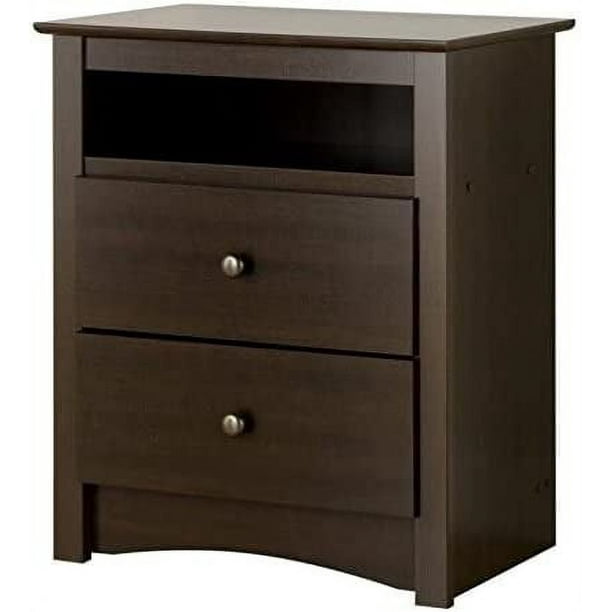 Sonoma Nightstand with Open Shelf, Espresso