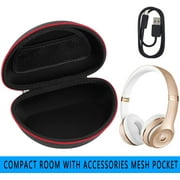 Headphone Case for Beats Solo 3 2 on Ear Bluetooth Headphones - Black