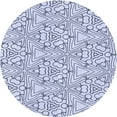 thumbnail image 1 of Ahgly Company Machine Washable Indoor Round Transitional Lavender Blue Area Rugs, 3' Round, 1 of 7