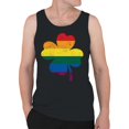 thumbnail image 2 of Rainbow Shamrock LGBTQ+ Pride and St. Patricks Day Blend Men's Tank Top, 2 of 3