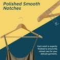 thumbnail image 7 of Lifemaster Solid Wooden Hanger Set - 10 Pieces Non-Slip Versatile Closet Space-Saving Hanger Set for Suit, Coat, Camisole, Jacket, Pants, and Dresses with 360° Swivel Hook, 7 of 7
