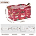 thumbnail image 4 of BZSMCE Collapsible Fabric Cube Storage Bins Christmas Pattern Design Pattern Storage Box, 4 of 8