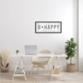 thumbnail image 4 of Stupell Industries B Happy Motivational Phrase Good Vibes License Plate Novelty Painting Black Framed Art Print Wall Art, 13 x 30, Design by Daphne Polselli, 4 of 5