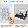 thumbnail image 2 of 100 Hojas Papel Hectogr&aacute;fico para Tatuar, Transfer Temporales Imprimibles, Papel para Tatuajes de Impresora o Manual, 4 en 1, Tattoo Paper, Hojas Transfer para Tatuajes Temporales, 2 of 8